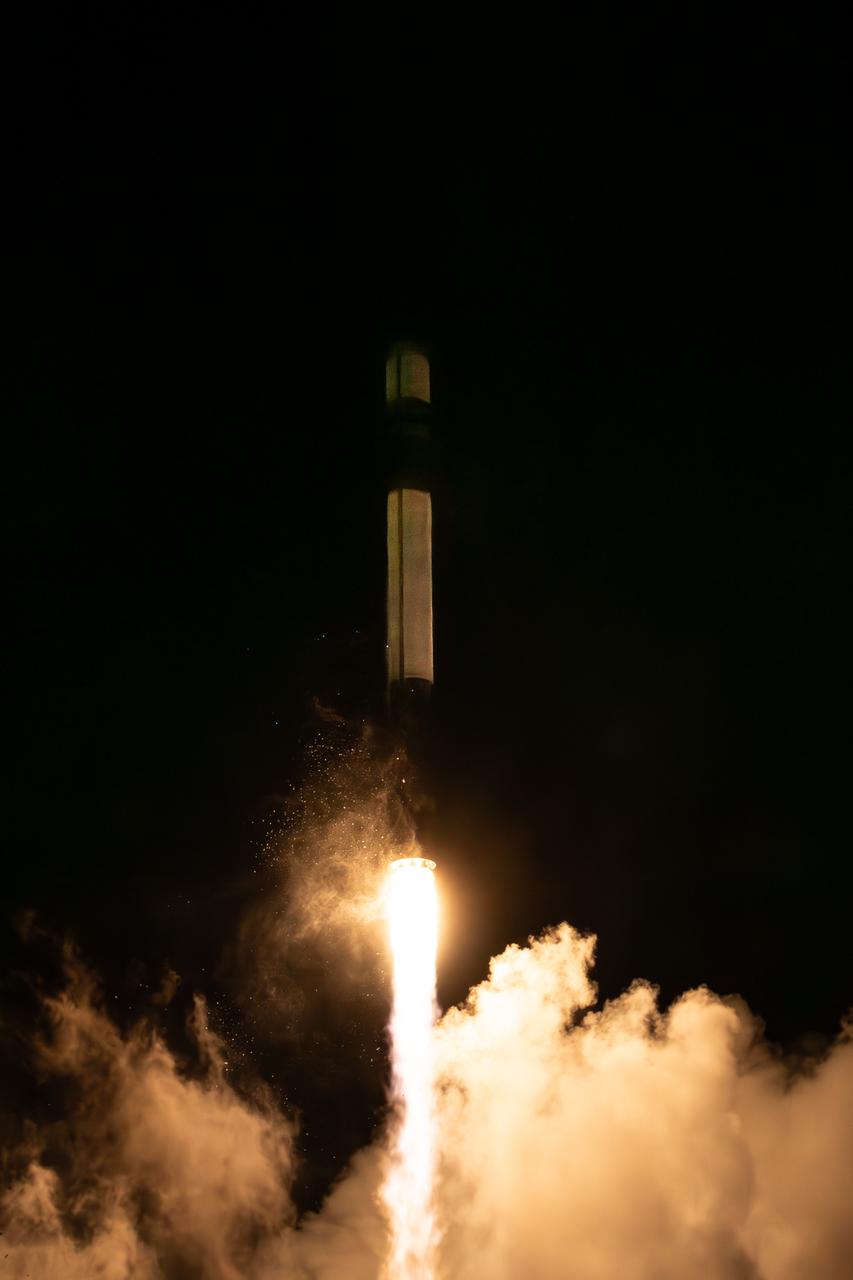 A Rocket Lab Electron rocket lifts off from Launch Complex 1 in Māhia, New Zealand at 7:41 p.m. NZST (3:41 a.m. EDT) Saturday, May 25, 2024, on the first of two launches which Rocket Lab named “Ready, Aim, PREFIRE,” for NASA’s PREFIRE (Polar Radiant Energy in the Far-InfraRed Experiment) mission. The PREFIRE mission, expected to last at least 10 months, consists of sending two CubeSats to asynchronous, near-polar orbits, to help close a gap in our understanding of how much of Earth’s heat is lost to space from the Arctic and Antarctica.  