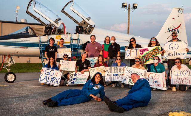 NASA image: NASA's Boeing CFT Crew Arrival