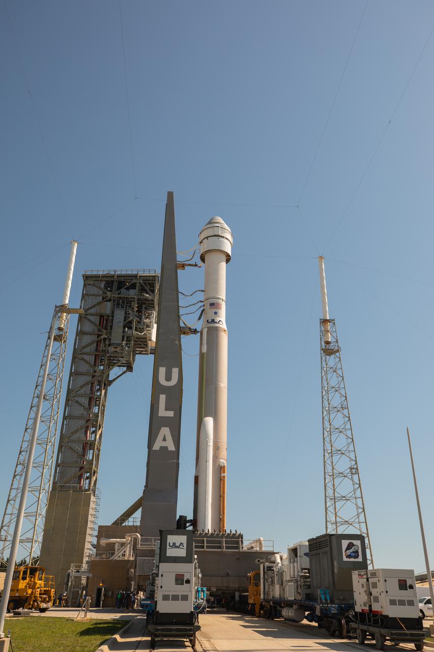 Boeing’s Starliner spacecraft atop the United Launch Alliance Atlas V rocket is seen on the launch pad of Space Launch Complex-41 at Cape Canaveral Space Force Station in Florida on Thursday, May 30, 2024, ahead of NASA’s Boeing Crew Flight Test. As part of the agency’s Commercial Crew Program, NASA astronauts Butch Wilmore and Suni Williams are the first to launch to the International Space Station aboard Boeing’s Starliner spacecraft. Liftoff is scheduled for 12:25 p.m. ET on Saturday, June 1.  