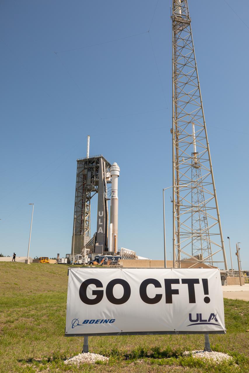 Boeing’s Starliner spacecraft atop the United Launch Alliance Atlas V rocket is seen on the launch pad of Space Launch Complex-41 at Cape Canaveral Space Force Station in Florida on Thursday, May 30, 2024, ahead of NASA’s Boeing Crew Flight Test. As part of the agency’s Commercial Crew Program, NASA astronauts Butch Wilmore and Suni Williams are the first to launch to the International Space Station aboard Boeing’s Starliner spacecraft. Liftoff is scheduled for 12:25 p.m. ET on Saturday, June 1.  