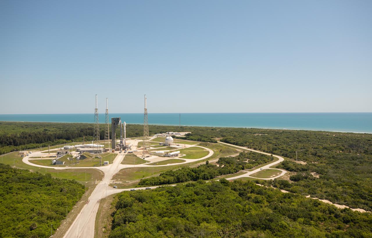 Boeing’s Starliner spacecraft atop the United Launch Alliance Atlas V rocket is seen on the launch pad of Space Launch Complex-41 at Cape Canaveral Space Force Station in Florida on Thursday, May 30, 2024, ahead of NASA’s Boeing Crew Flight Test. As part of the agency’s Commercial Crew Program, NASA astronauts Butch Wilmore and Suni Williams are the first to launch to the International Space Station aboard Boeing’s Starliner spacecraft. Liftoff is scheduled for 12:25 p.m. ET on Saturday, June 1.  