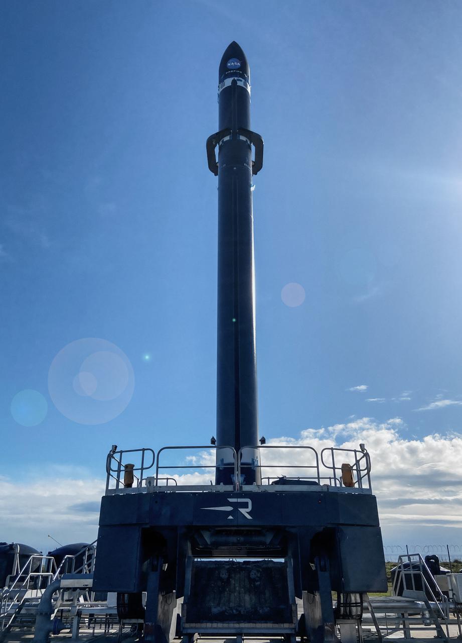 Rocket Lab’s Electron rocket is vertical on the pad at Launch Complex 1 in Mahia, New Zealand, loaded with the second of two identical 6U CubeSats for NASA’s PREFIRE (Polar Radiant Energy in the Far-InfraRed Experiment) mission to help close a gap in our understanding of how much of Earth’s heat is lost to space from the Arctic and Antarctica. Liftoff of the second CubeSat launch, which Rocket Lab named “PREFIRE and Ice” was targeted for Saturday, June 1, 2024, but was scrubbed for the day.