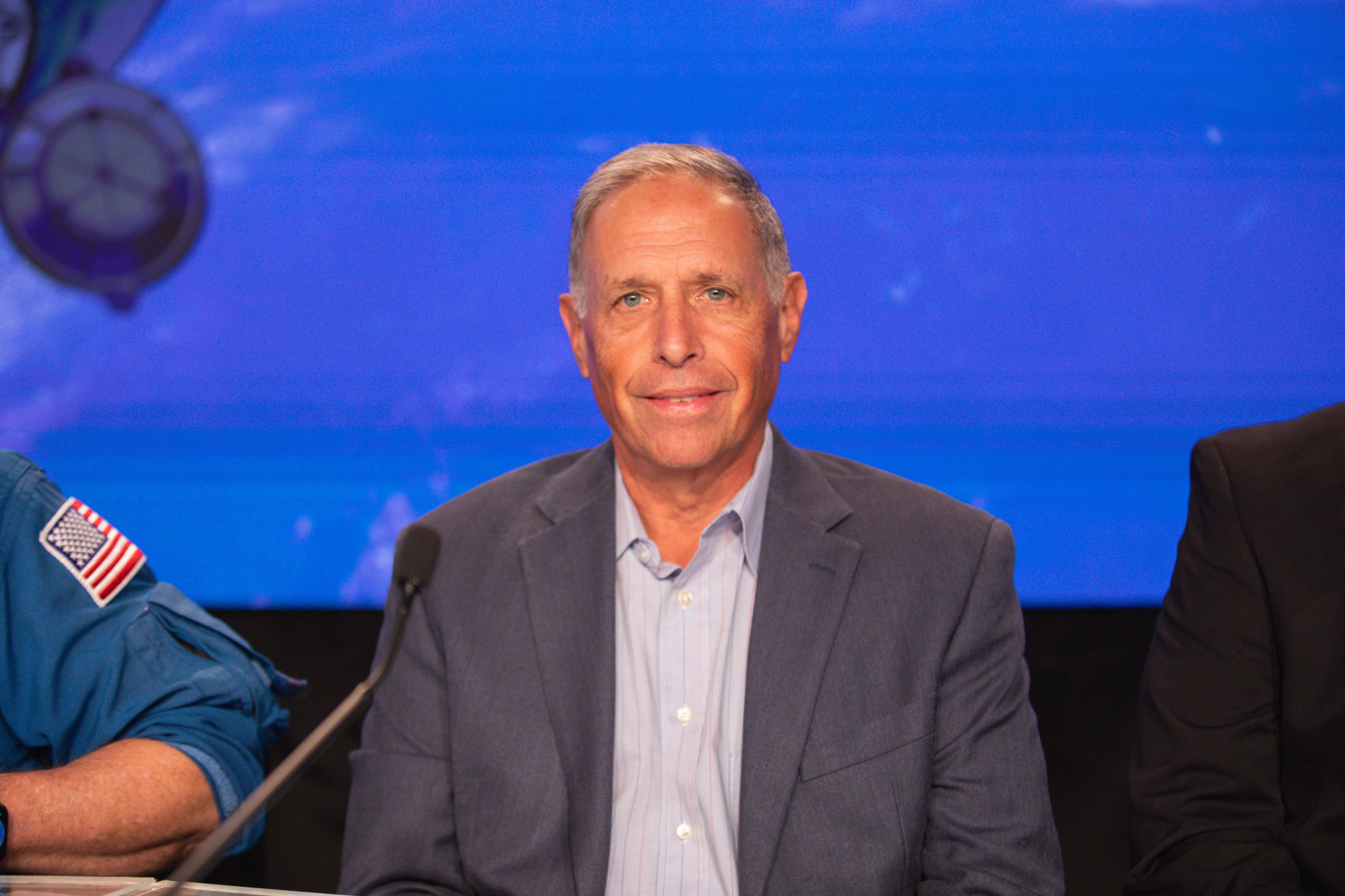 Mark Nappi, vice president and program manager, Boeing Commercial Crew Program, participates in a prelaunch briefing for NASA’s Boeing Crew Flight Test at the agency’s Kennedy Space Center in Florida, Friday, May 31, 2024. As part of the agency’s Commercial Crew Program, NASA astronauts Butch Wilmore and Suni Williams are the first to launch aboard Boeing’s Starliner spacecraft atop a United Launch Alliance Atlas V rocket from Space Launch Complex-41 at Cape Canaveral Space Force Station in Florida. Liftoff is scheduled for 12:25 p.m. ET on Saturday, June 1.