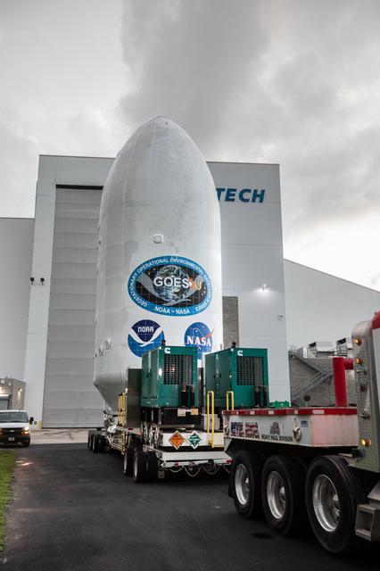 NASA image: GOES-U Transport to Launch Complex 39A