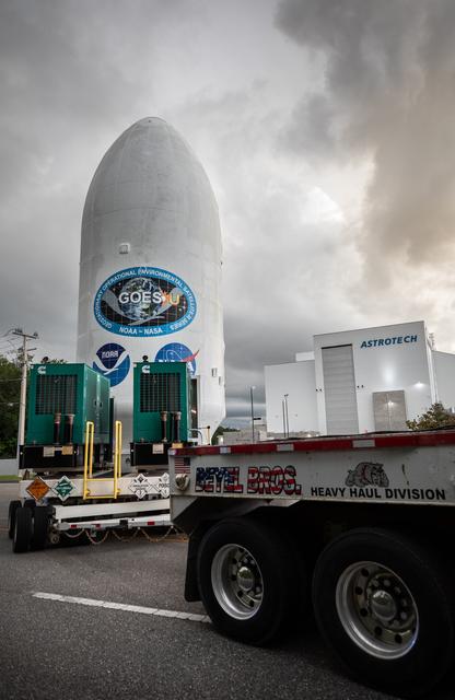 NASA image: GOES-U Transport to Launch Complex 39A