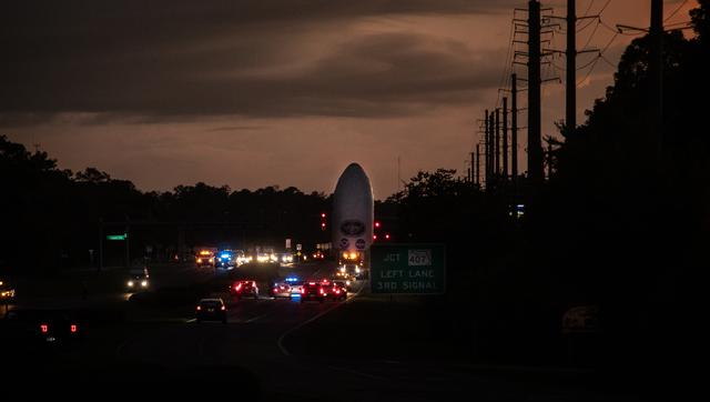 NASA image: GOES-U Transport to Launch Complex 39A