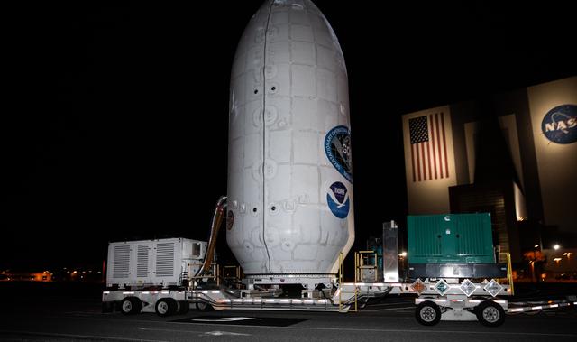 NASA image: GOES-U Transport to Launch Complex 39A