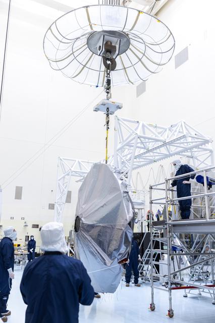 NASA image: Europa Clipper High Gain Antenna Install