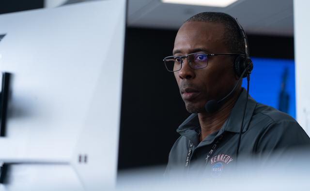 NASA image: LSP Personnel Rehearse GOES-U Launch at SpaceX Hangar X