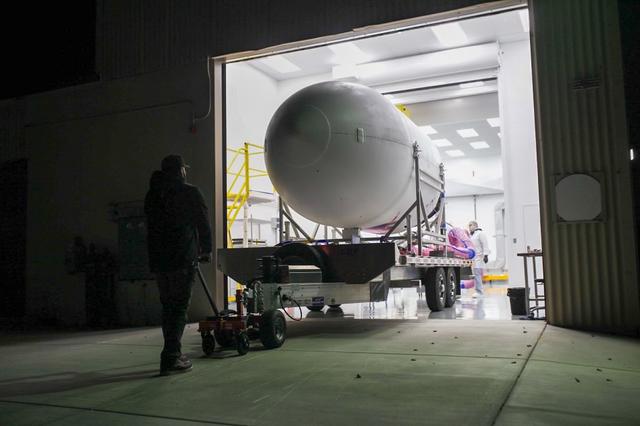 Firefly Aerospace’s Alpha rocket carrying eight CubeSats as part of NASA’s CubeSat Launch Initiative’s (CSLI) ELaNa (Educational Launch of Nanosatellites) 43 mission rolls out of the company’s Payload Processing Facility to Space Launch Complex 2 at Vandenberg Space Force Base, California, on Sunday, June 30, 2024. Firefly Aerospace is one of three companies selected to fly small satellites to space under NASA’s Launch Services Program Venture-Class Launch Services Demonstration 2 (VCLS Demo 2) contract awarded in December 2020.