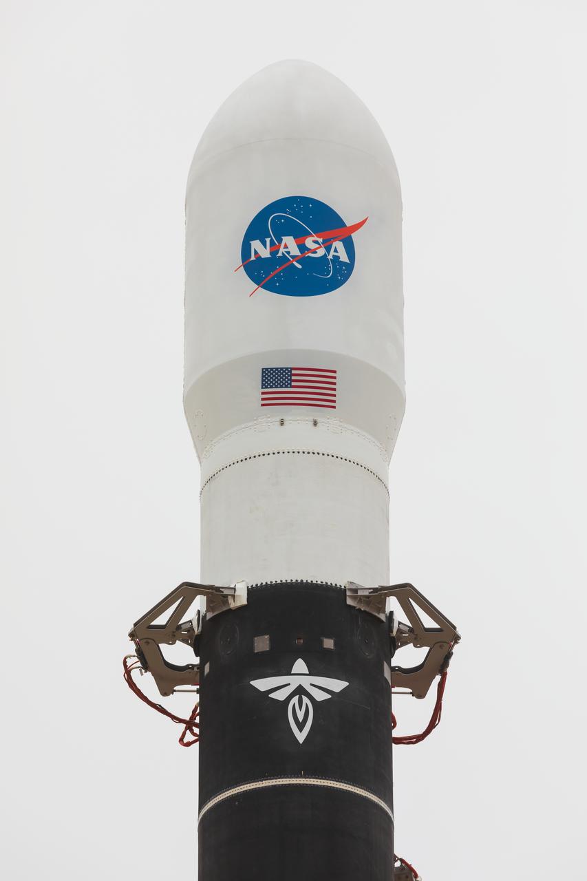 Firefly Aerospace’s Alpha rocket carrying eight CubeSats as part of NASA’s CubeSat Launch Initiative’s (CSLI) ELaNa 43 (Educational Launch of Nanosatellites) mission stands vertical at Space Launch Complex 2 at Vandenberg Space Force Base, California, on Monday, July 1, 2024. Firefly Aerospace is one of three companies selected to fly small satellites to space under NASA’s Launch Services Program Venture-Class Launch Services Demonstration 2 (VCLS Demo 2) contract awarded in December 2020.