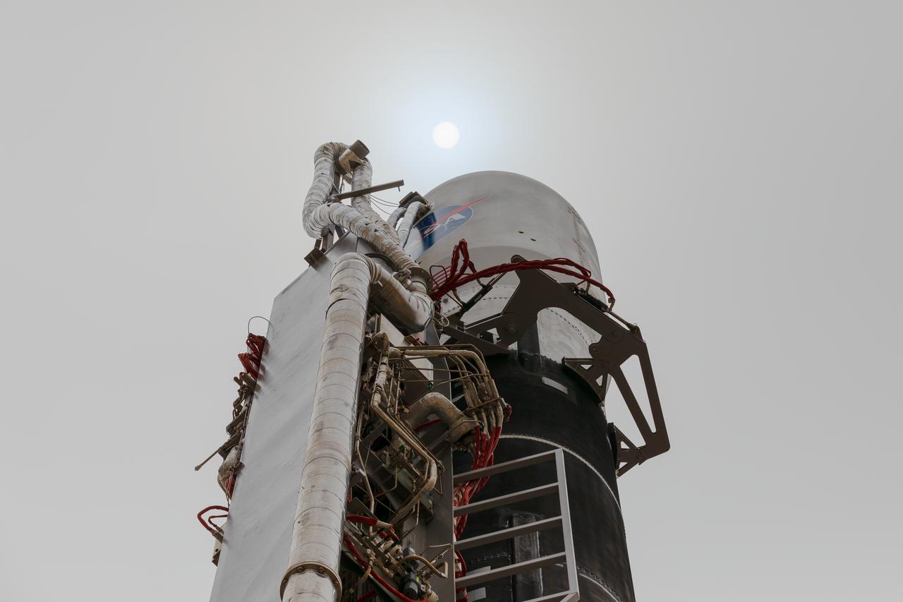 Firefly Aerospace’s Alpha rocket carrying eight CubeSats as part of NASA’s CubeSat Launch Initiative’s (CSLI) ELaNa 43 (Educational Launch of Nanosatellites) mission stands vertical at Space Launch Complex 2 at Vandenberg Space Force Base, California, on Monday, July 1, 2024. Firefly Aerospace is one of three companies selected to fly small satellites to space under NASA’s Launch Services Program Venture-Class Launch Services Demonstration 2 (VCLS Demo 2) contract awarded in December 2020.