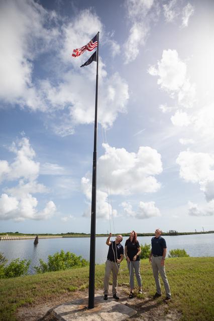 NASA image: Artemis II Flag Raising