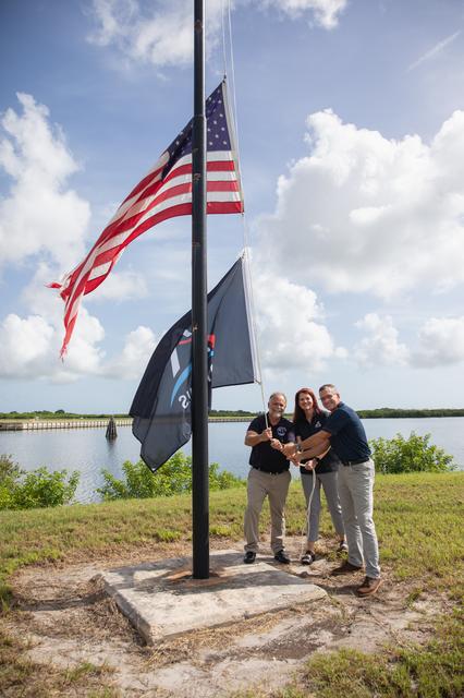 NASA image: Artemis II Flag Raising