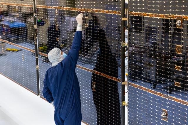 NASA image: Europa Clipper Solar Array Wing Deployment (Second Wing)