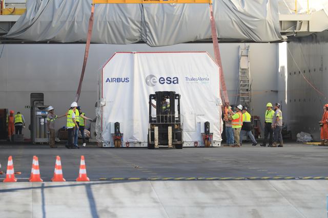 NASA image: ESM-3 Arrival at KSC