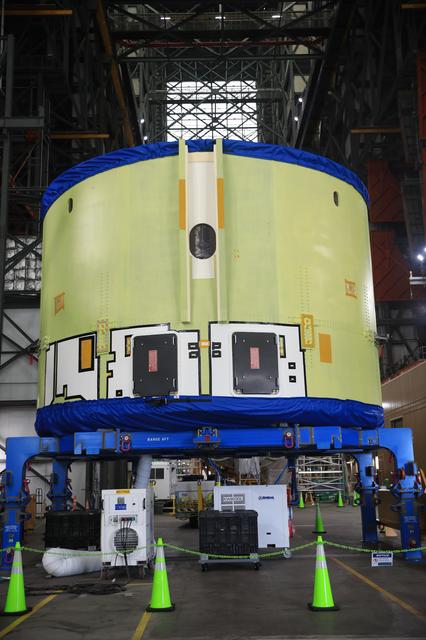 Artemis II LVSA Arrival and Artemis IV Core Stage Engine Section