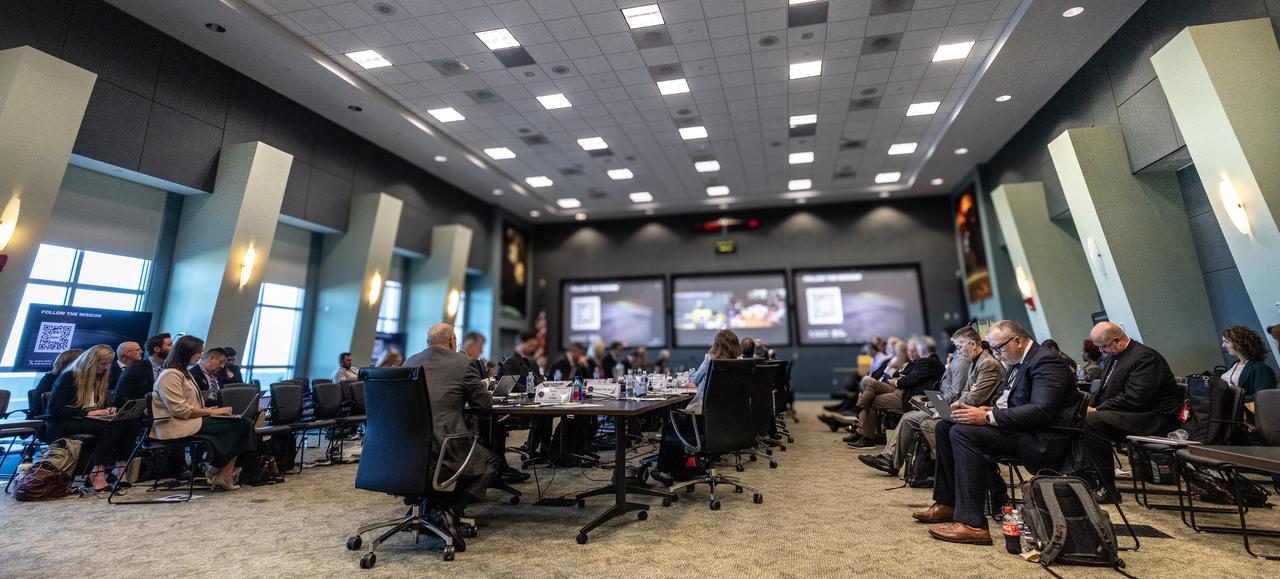 Managers with NASA and SpaceX, along with international partners, participate in NASA’s SpaceX Crew-9 Flight Readiness Review at the agency’s Kennedy Space Center in Florida on Monday, Sept. 23, 2024. Launch is targeted for 2:05 p.m. EDT Sept. 26, 2024, from Space Launch Complex-40 at Cape Canaveral Space Force Station in Florida. NASA astronaut Nick Hague and Roscosmos cosmonaut Aleksandr Gorbunov will launch to the International Space Station aboard SpaceX’s Dragon spacecraft and Falcon 9 rocket on the company’s ninth crew rotation mission for NASA as part of the agency’s Commercial Crew Program.