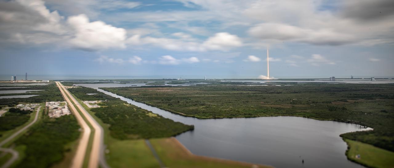 As seen in a long exposure image, a SpaceX Falcon 9 rocket carrying the company's Dragon spacecraft lifts off on NASA’s SpaceX Crew-9 mission to the International Space Station with NASA astronaut Nick Hague and Roscosmos cosmonaut Aleksandr Gorbunov aboard Saturday, Sept. 28, 2024, from Space Launch Complex-40 at Cape Canaveral Space Force Station in Florida. Crew-9 is the ninth crew rotation mission of the SpaceX Dragon spacecraft and Falcon 9 rocket to the space station as part of the agency’s Commercial Crew Program. Hague and Gorbunov launched at 1:17 p.m. EDT to begin a mission aboard the orbital outpost lasting about five months.