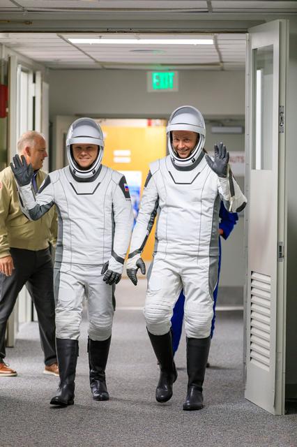 NASA's SpaceX Crew-9 Astronaut Suit-Up