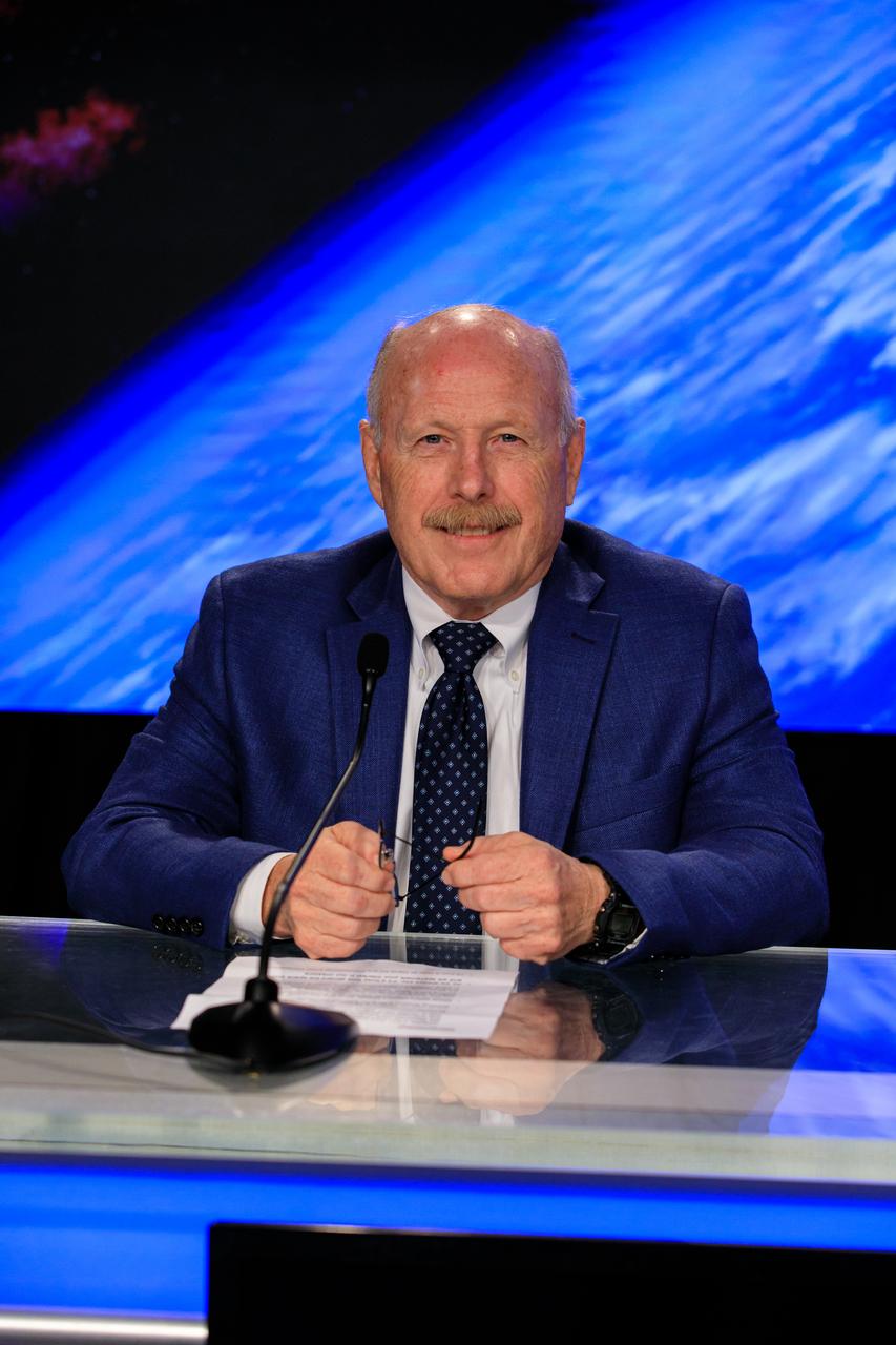 Ken Bowersox, associate administrator of NASA’s Space Operations Mission Directorate, participates in a postlaunch news conference at the agency’s Kennedy Space Center in Florida on Saturday, Sept. 28, 2024, following the launch of NASA’s SpaceX Crew-9 mission to the International Space Station. NASA astronaut Nick Hague and Roscosmos cosmonaut Aleksandr Gorbunov launched aboard SpaceX’s Dragon spacecraft and Falcon 9 rocket from nearby Space Launch Complex-40 at Cape Canaveral Space Force Station at 1:17 p.m. EDT on the ninth crew rotation mission with SpaceX to the space station as part of the agency’s Commercial Crew Program.