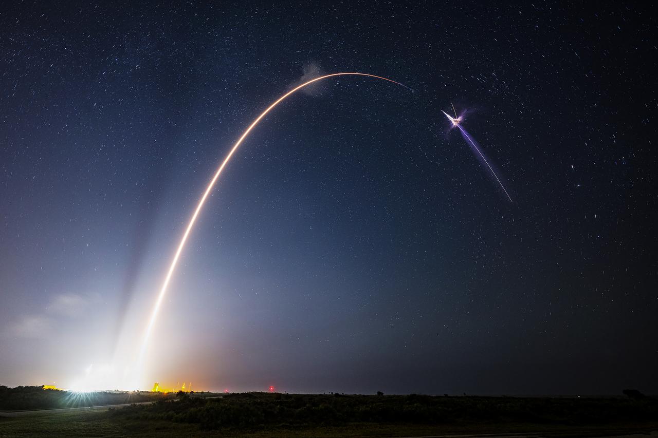 The SpaceX Falcon 9 rocket carrying the Dragon spacecraft lifts off from Launch Complex 39A at NASA’s Kennedy Space Center in Florida on Tuesday, Nov. 4, on the company’s 31st commercial resupply services mission for the agency to the International Space Station. Liftoff was at 9:29 p.m. EST. Dragon will deliver several new experiments, including the Coronal Diagnostic Experiment, to examine solar wind and how it forms. Dragon also delivers Antarctic moss to observe the combined effects of cosmic radiation and microgravity on plants. Other investigations aboard include a device to test cold welding of metals in microgravity, and an investigation that studies how space impacts different materials.