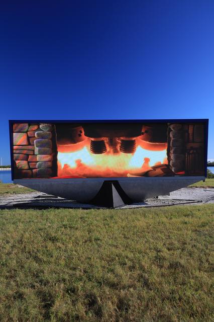 NASA image: NASA Fireplace at Countdown Clock