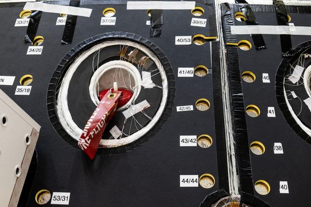 NASA image: Artemis II Orion Spacecraft in FAST Cell for Final Checkouts