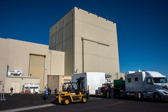 NASA image: SPHEREx Spacecraft Arrival at Astrotech VSFB