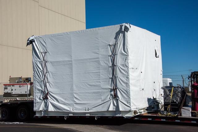 NASA image: SPHEREx Spacecraft Arrival at Astrotech VSFB
