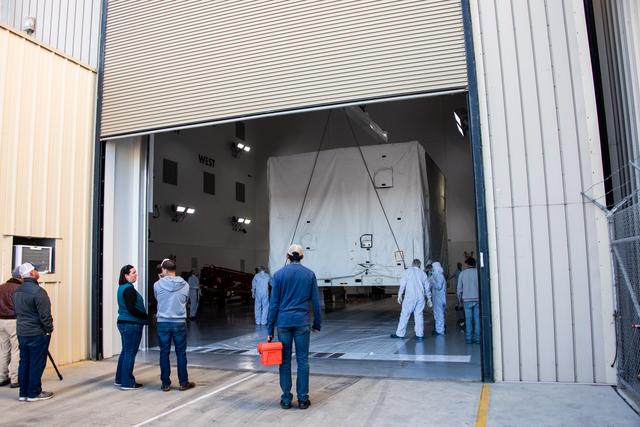 NASA image: SPHEREx Spacecraft Arrival at Astrotech VSFB