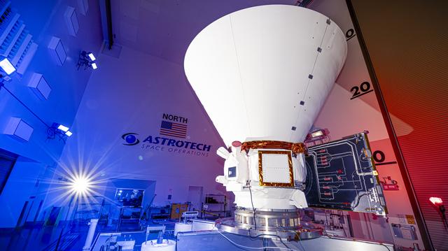 NASA image: SPHEREx Spacecraft on Work Stand in Astrotech