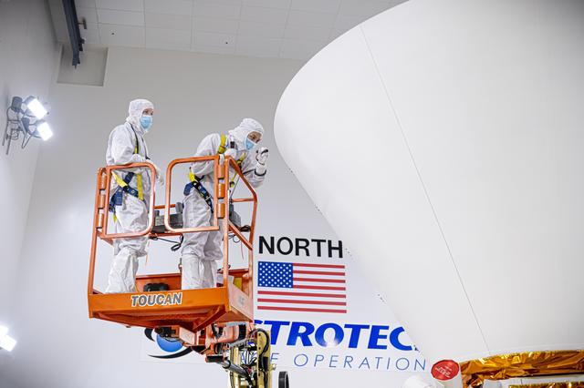 NASA image: SPHEREx Spacecraft Arrival and Unboxing