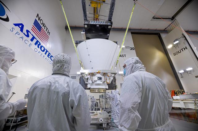 NASA image: SPHEREx Spacecraft Arrival and Unboxing