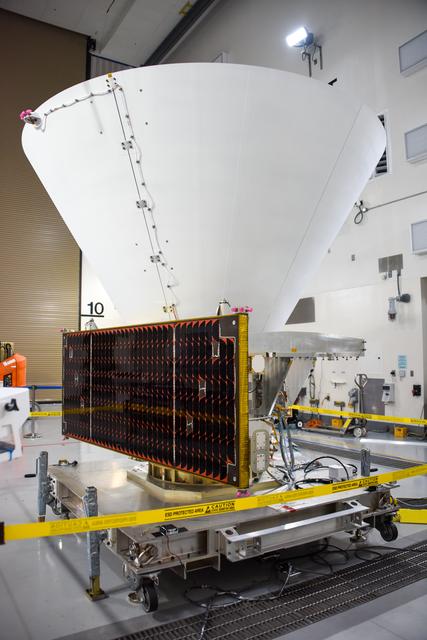 NASA image: SPHEREx Spacecraft on Work Stand in Astrotech