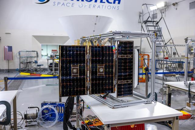 NASA image: PUNCH Satellites Solar Array Deployment Test