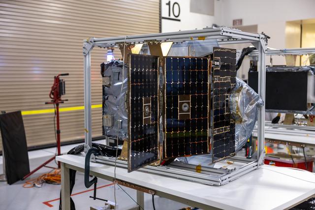 NASA image: PUNCH Satellites Solar Array Deployment Test