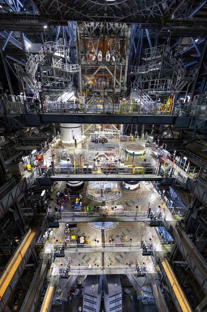 NASA image: Artemis II Stacking - Left Forward Assembly SRB