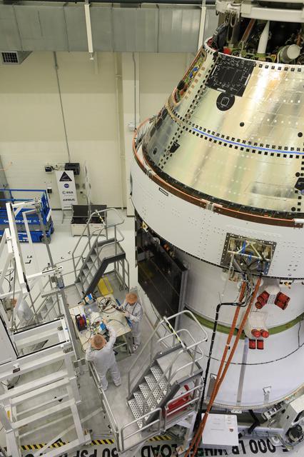NASA image: Orion SAW Install
