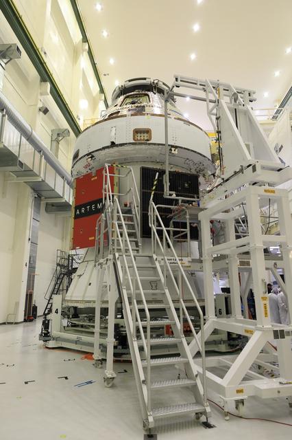 NASA image: Orion SAW Install