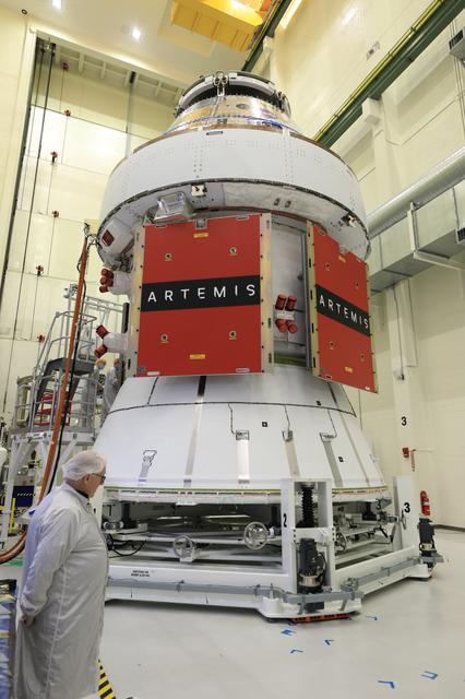 NASA image: Orion SAW Install