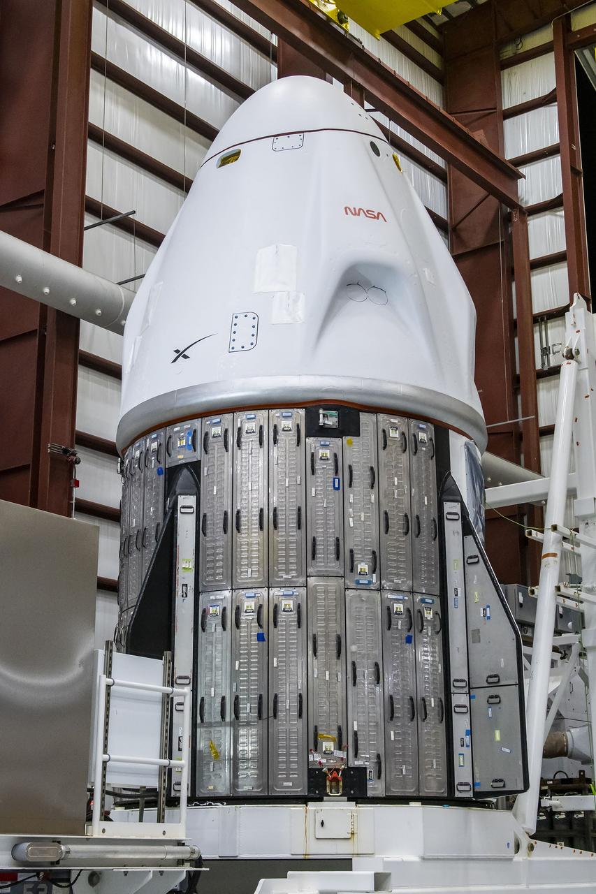 SpaceX’s Dragon spacecraft for NASA’s SpaceX Crew-10 mission arrives at the company’s hangar at Kennedy Space Center’s Launch Complex 39A in Florida on Tuesday, March 4, after a short journey from a nearby processing facility at Cape Canaveral Space Force Station. NASA astronauts Anne McClain and Nichole Ayers, along with JAXA (Japan Aerospace Exploration Agency) astronaut Takuya Onishi and Roscosmos cosmonaut Kirill Peskov are slated to launch to the International Space Station aboard SpaceX’s Dragon spacecraft, powered by the company’s Falcon 9 rocket no earlier than 7:48 p.m. EDT on Wednesday, March 12, 2025.