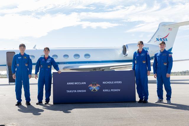 NASA's SpaceX Crew-10 Arrival at Kennedy Space Center