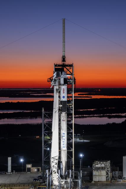 NASA image: CCP SpaceX Crew-10 Sunset Pad Shots,