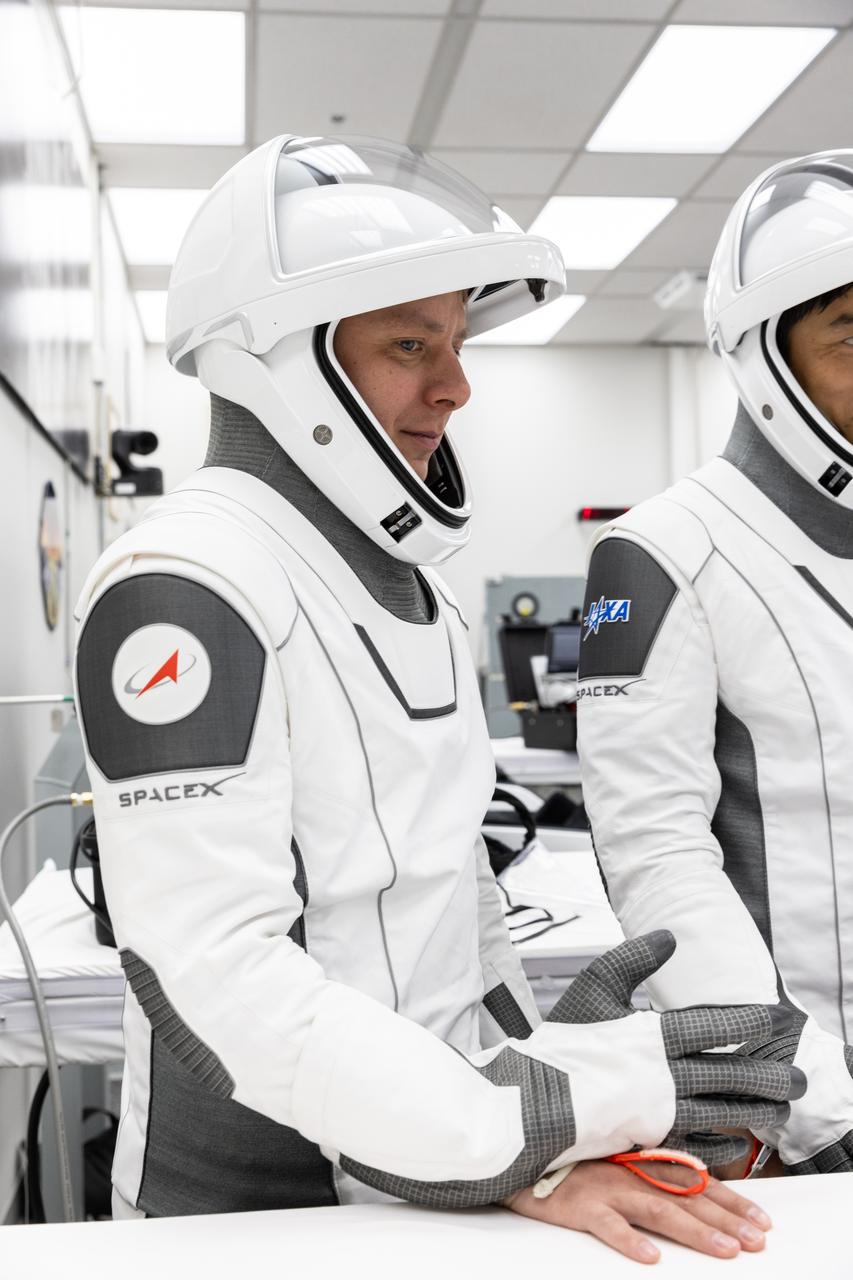 SpaceX Crew-10 Astronaut Suit Up
