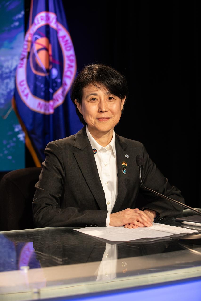 Mayumi Matsuura, vice president and director general, Human Spaceflight Technology Directorate, JAXA participates in a postlaunch news conference at the agency’s Kennedy Space Center in Florida on Friday, March 14, 2025, following the launch of NASA’s SpaceX Crew-10 mission to the International Space Station. NASA astronauts Anne McClain and Nichole Ayers, along with JAXA (Japan Aerospace Exploration Agency) astronaut Takuya Onishi and Roscosmos cosmonaut Kirill Peskov launched to the International Space Station aboard SpaceX’s Dragon spacecraft and Falcon 9 rocket at 7:03 p.m. EDT on the 10th crew rotation mission with SpaceX to the space station as part of the agency’s Commercial Crew Program.