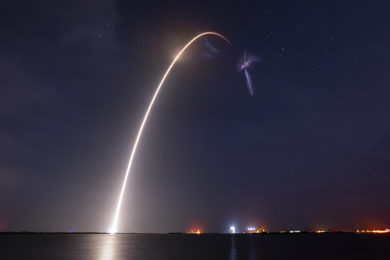 The SpaceX Falcon 9 rocket carrying the Dragon spacecraft lifts off from Launch Complex 39A at NASA’s Kennedy Space Center in Florida on Monday, April 21, on the company’s 32nd commercial resupply services mission for the agency to the International Space Station. Liftoff was at 4:15 a.m. EDT. Dragon will deliver a variety of science experiments, including a demonstration of refined maneuvers for free-floating robots. Dragon also carries an enhanced air quality monitoring system that could protect crew members on exploration missions to the Moon and Mars, and two atomic clocks to examine fundamental physics concepts such as relativity and test worldwide synchronization of precision timepieces.