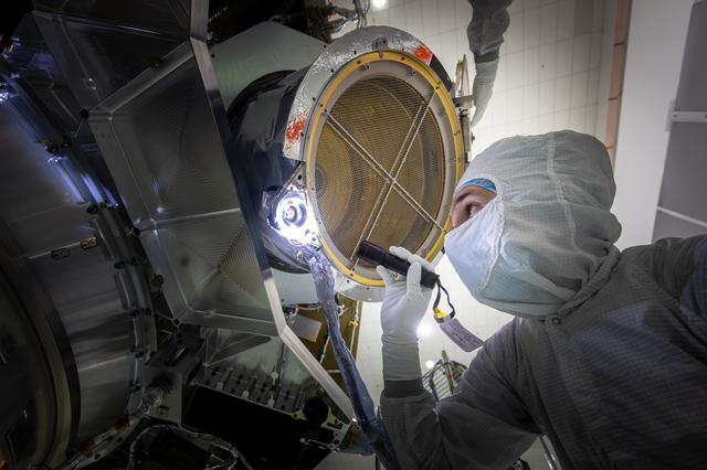 NASA image: IMAP Interstellar Dust Experiment (IDEX) Door Deployment