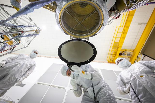 NASA image: IMAP Interstellar Dust Experiment (IDEX) Door Deployment
