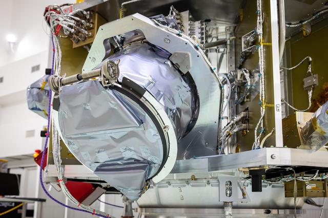 NASA image: IMAP Interstellar Dust Experiment (IDEX) Door Deployment